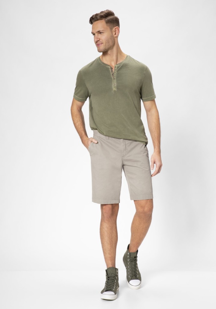 Paddocks RICK CHINO Bermuda bequeme Passform - sand